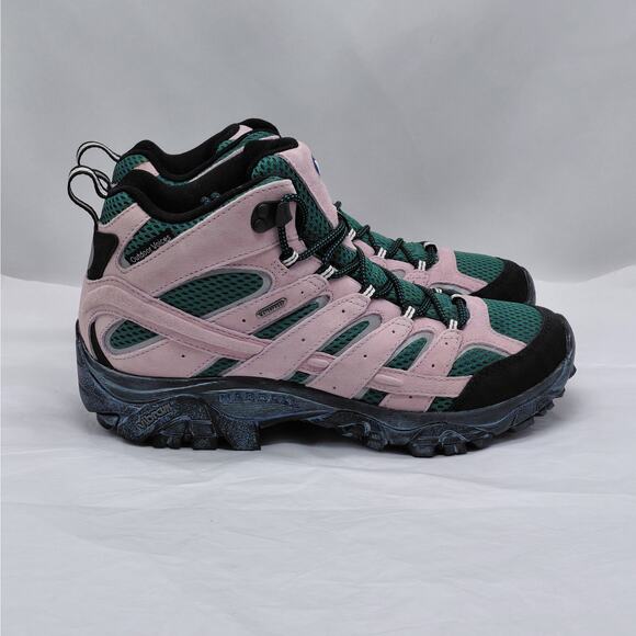 Merrell Outdoor Voices Collab Women Moab 2 Mid Waterproof Hiking Boot 10.5 Pink - Picture 1 of 12